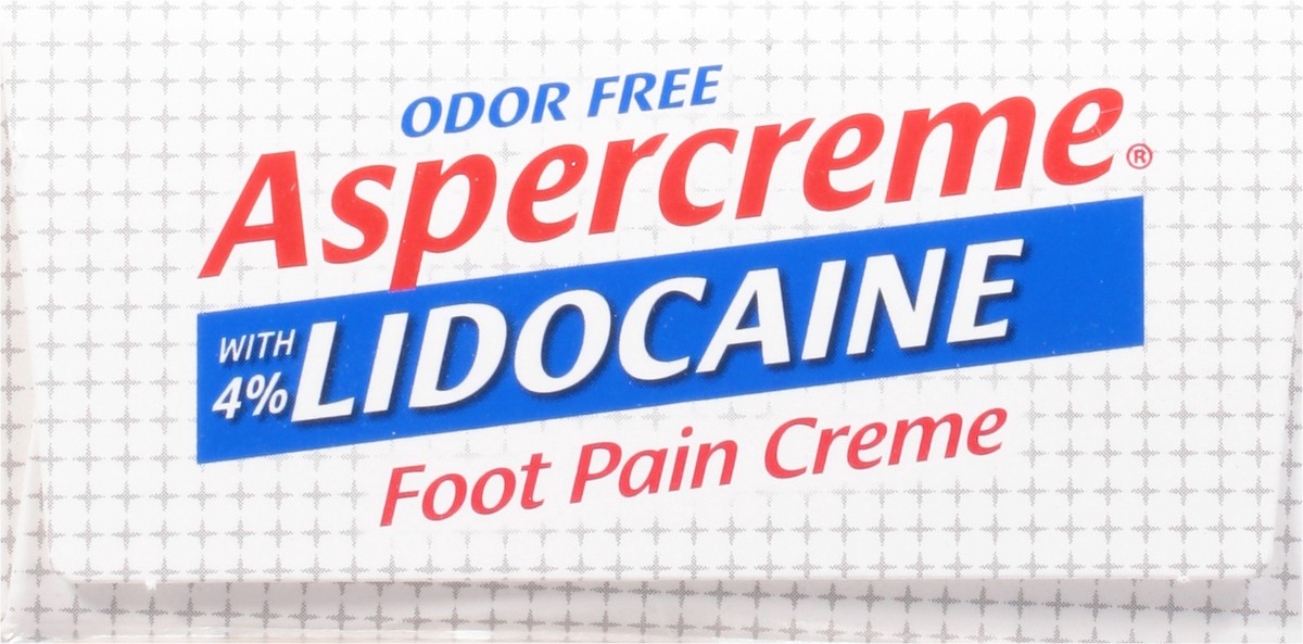 slide 9 of 9, Aspercreme Lidocaine Foot Pain Crme Diabetic Skin, 4 oz