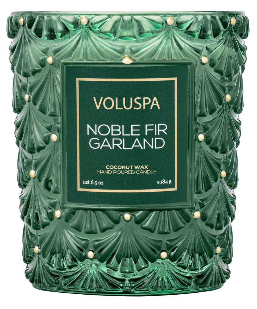 slide 1 of 1, Voluspa Noble Fir Garland Candle, 6.5 oz