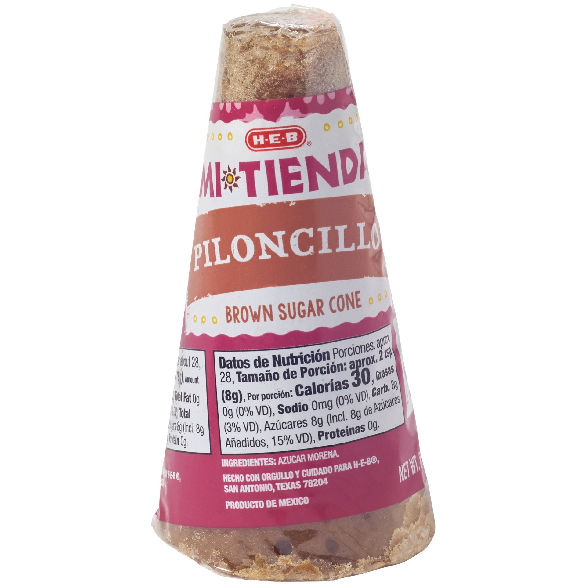 slide 1 of 1, H-E-B Mi Tienda Piloncillo Brown Sugar Cone, 8 oz