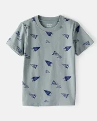 Carters Toddler Boy Varsity Print Short-Sleeve Tee - Grey Grey 4T