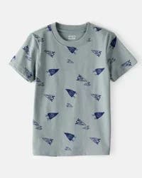 Carters Toddler Boy Varsity Print Short-Sleeve Tee - Grey Grey 4T