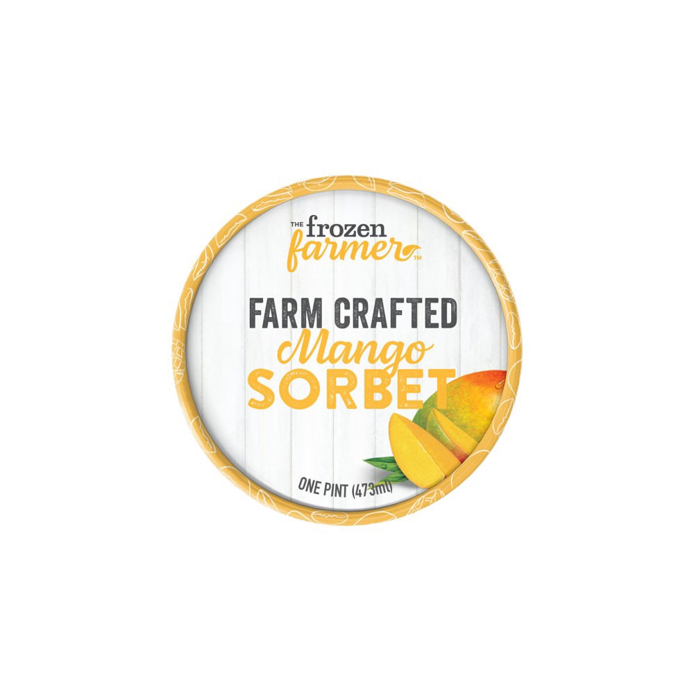 slide 3 of 4, The Frozen Farmer Crafted Mango Sorbet, 1 pint