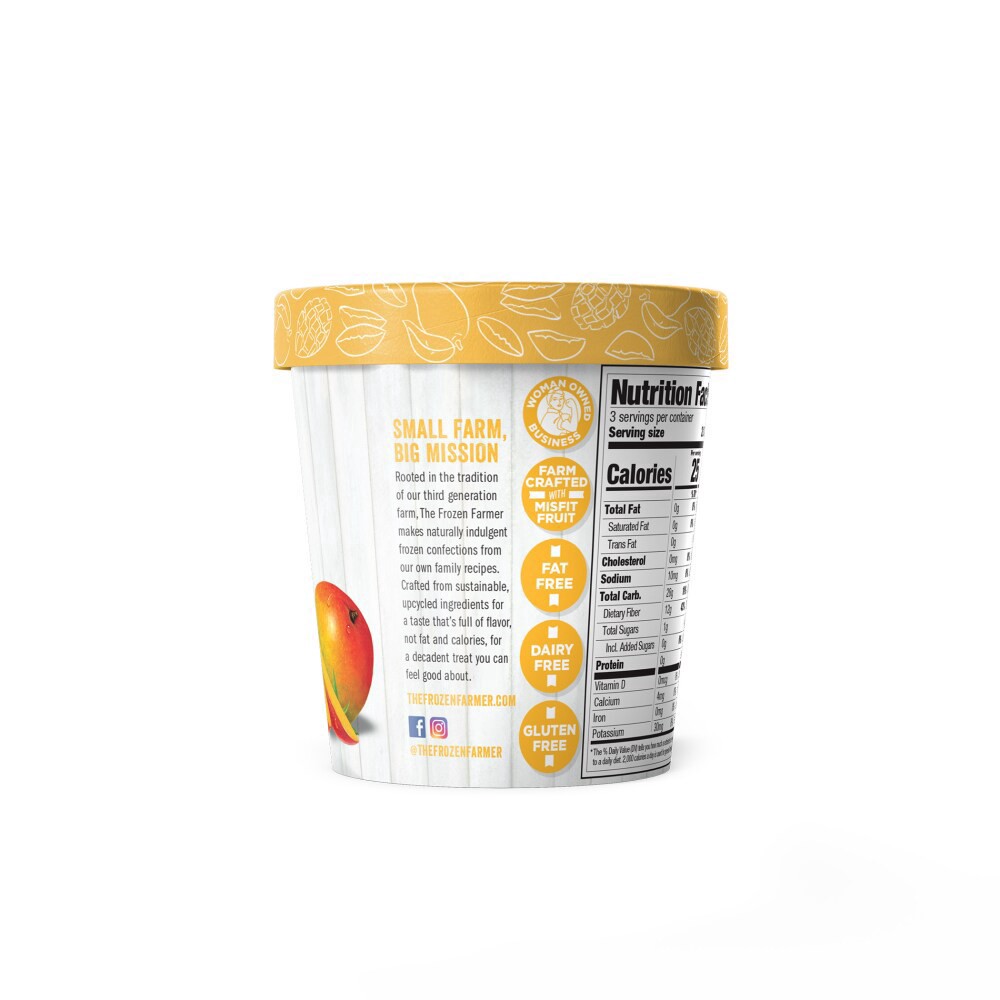 slide 4 of 4, The Frozen Farmer Crafted Mango Sorbet, 1 pint
