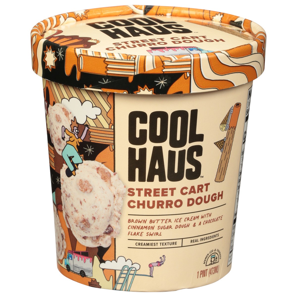 slide 2 of 11, Coolhaus Churro Dough Ice Cream, 16 oz