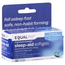 slide 1 of 1, Equaline Sleep Aid Softgels, 32 ct