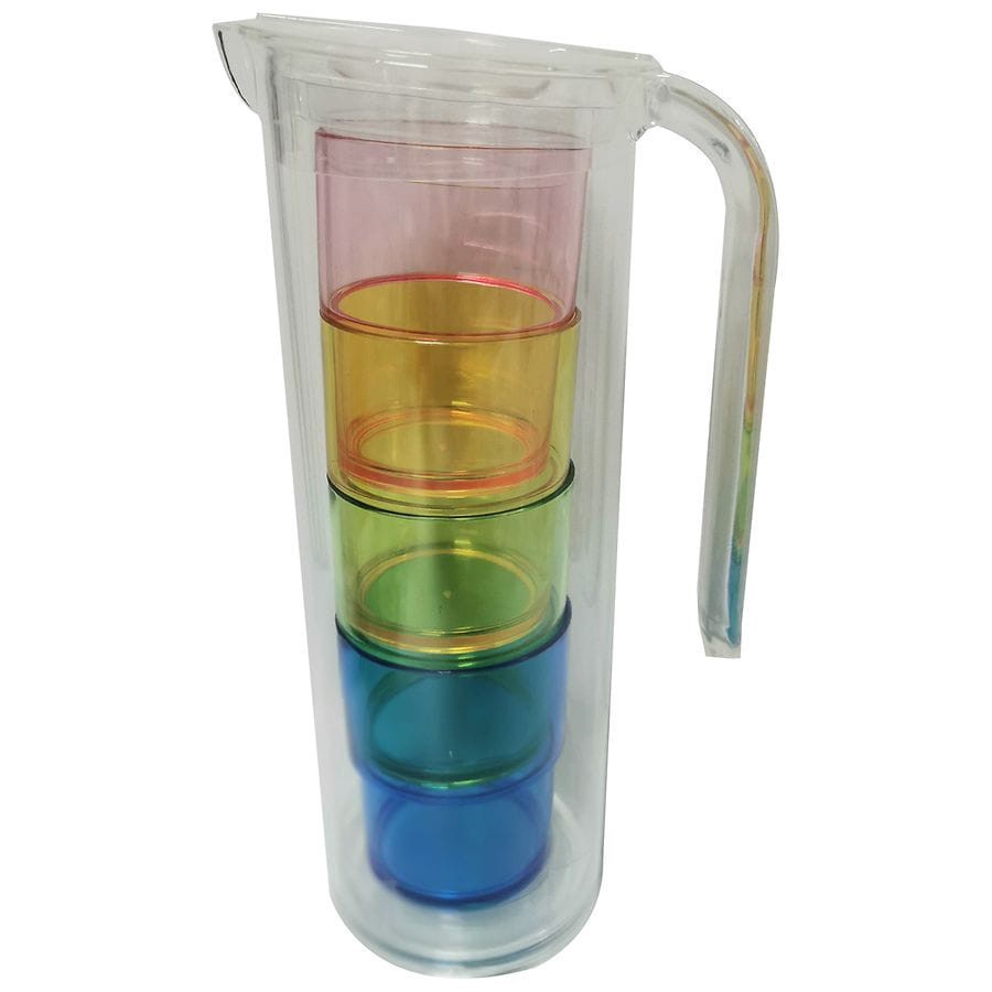 slide 1 of 1, Modern Expressions Pitcher and Cup Set, 1 ct