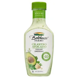 Bolthouse Farms Dressing, Cilantro Avocado Creamy Yogurt Dressing, 14 fl. oz.