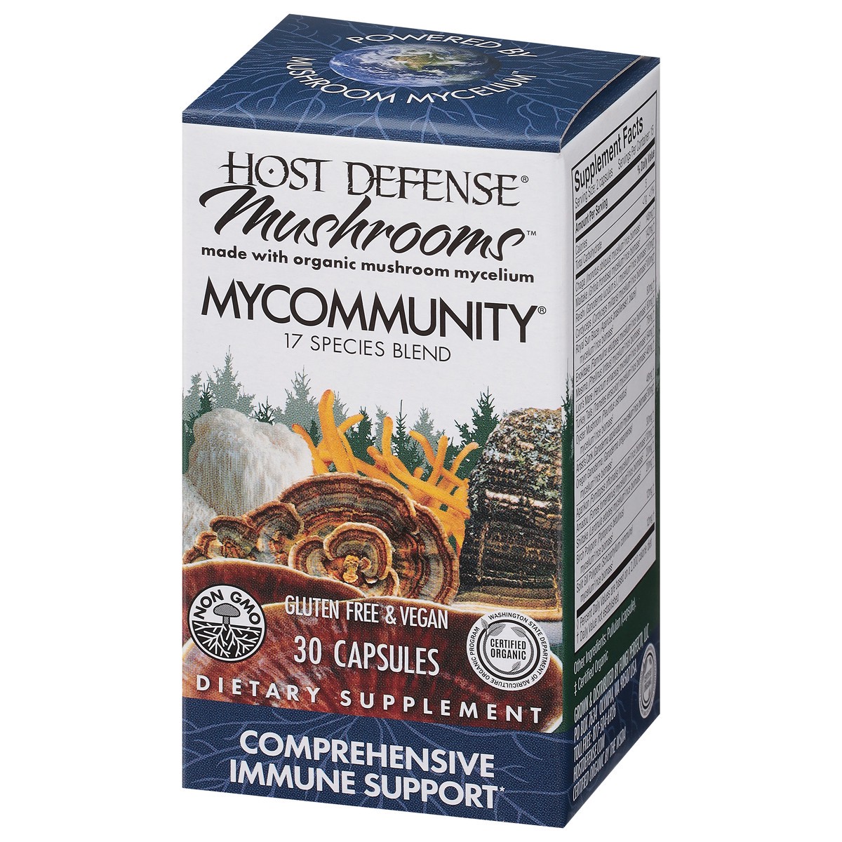 slide 8 of 9, Host Defense MyCommunity Mushrooms Comprehensive Immune Support 30 Capsules, 30 ct