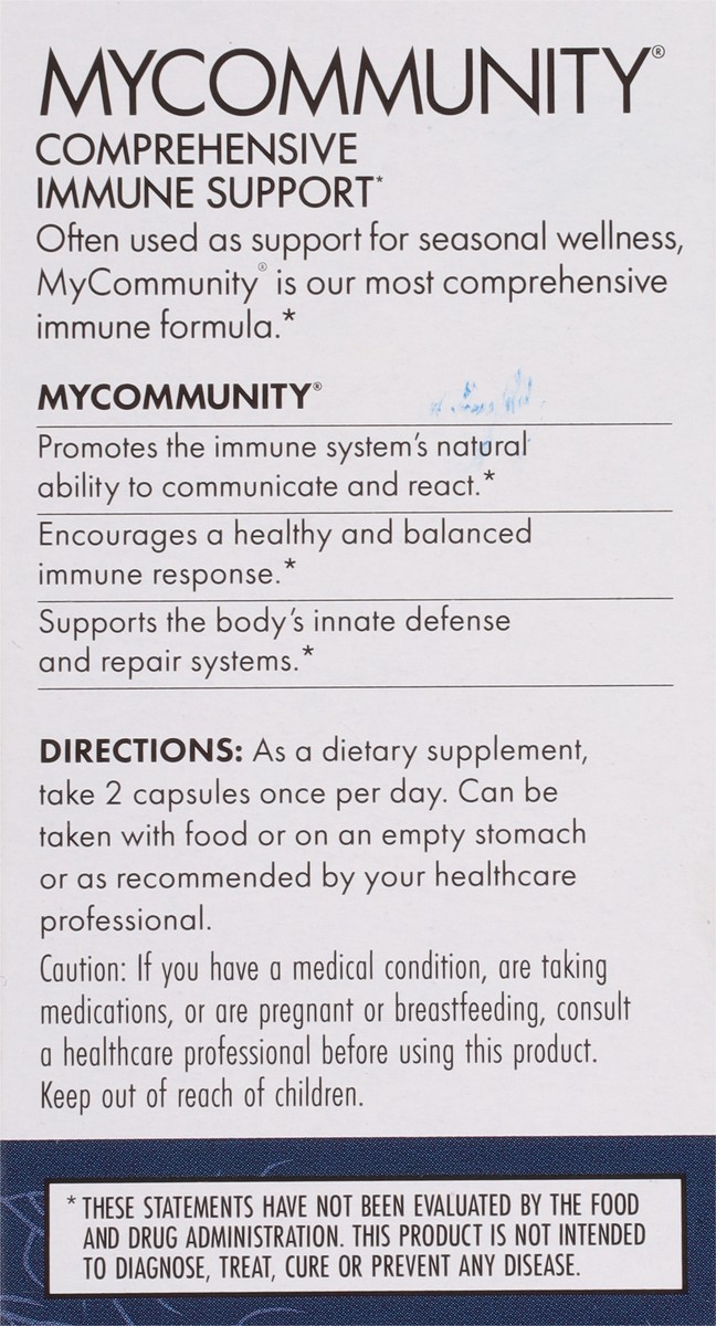 slide 9 of 9, Host Defense MyCommunity Mushrooms Comprehensive Immune Support 30 Capsules, 30 ct