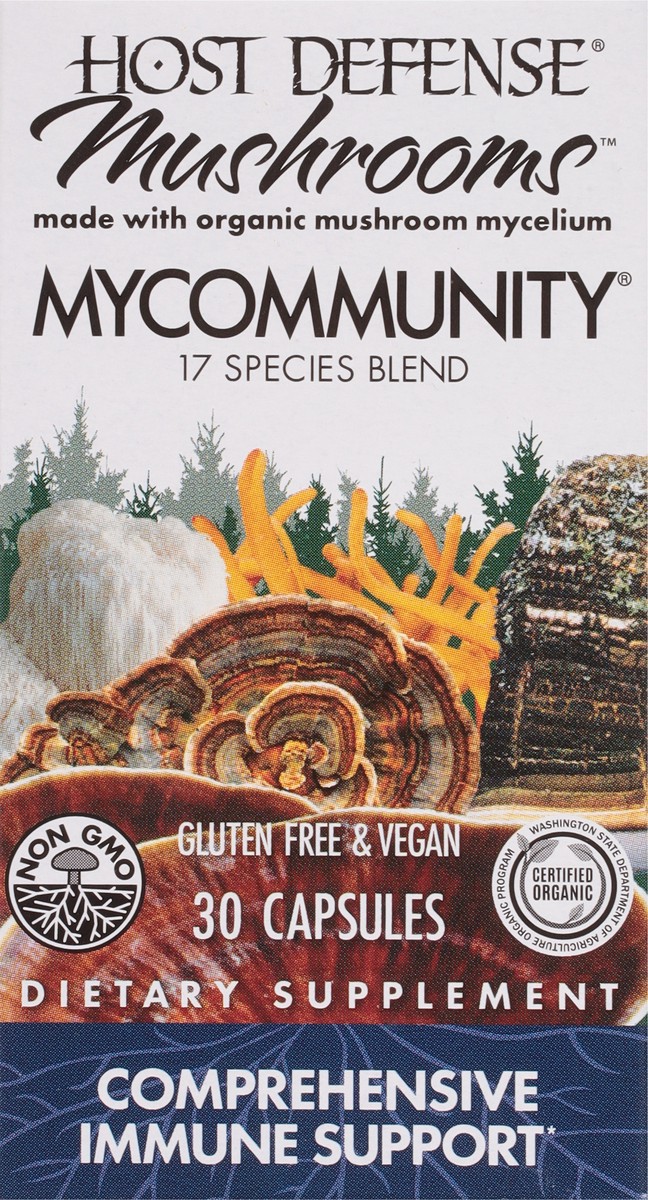 slide 7 of 9, Host Defense MyCommunity Mushrooms Comprehensive Immune Support 30 Capsules, 30 ct