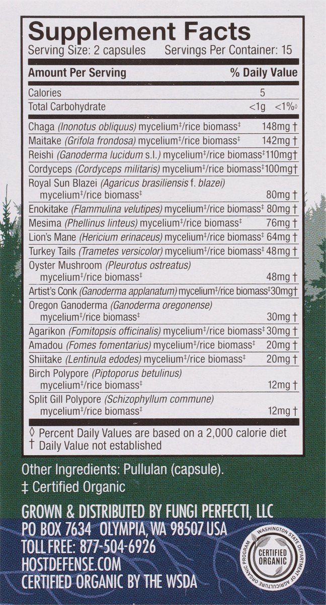 slide 6 of 9, Host Defense MyCommunity Mushrooms Comprehensive Immune Support 30 Capsules, 30 ct