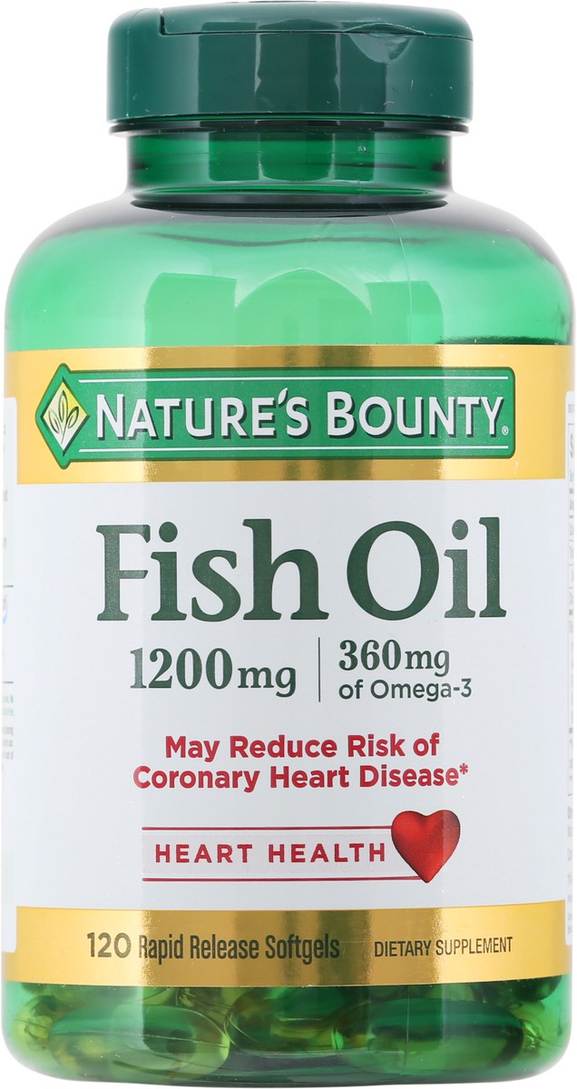 slide 6 of 9, Nature's Bounty Fish Oil 1200 Mg, 120 ct