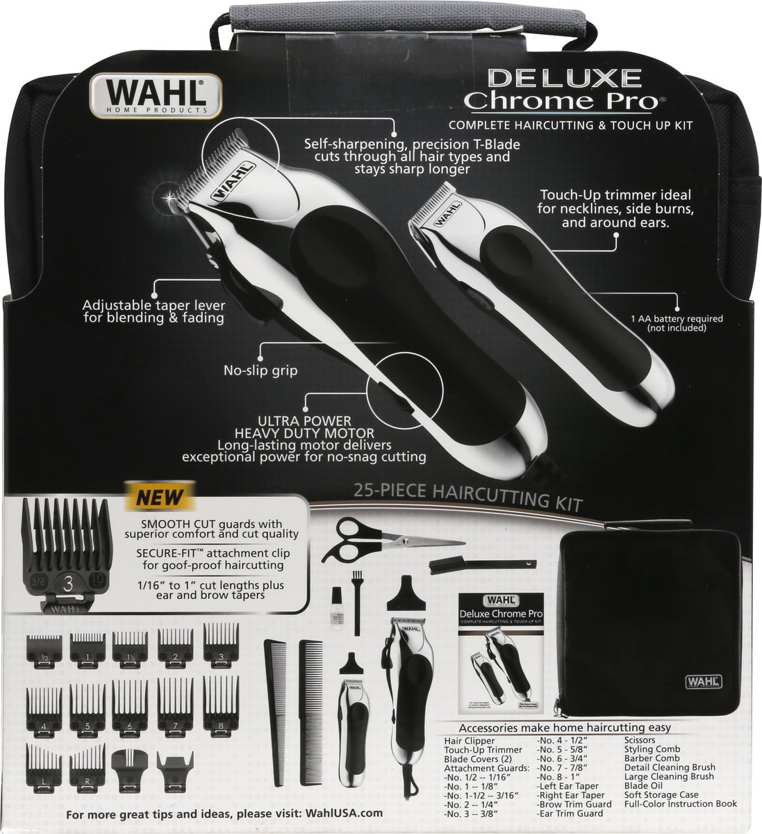 slide 5 of 9, Wahl Deluxe Chrome Pro Complete Clipper Kit, 1 ct