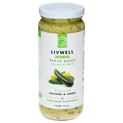 Livwell Zucchini & Lemon Pasta Sauce 16 oz