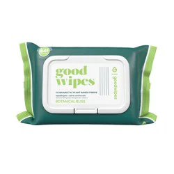 Goodwipes Botanical Bliss Extra-Large Flushable Wipes - 50 Count