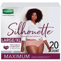 Depend Silhouette For Women, Size L/XL