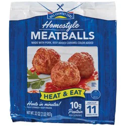 Hill Country Fare Heat & Eat Frozen Meatballs - Homestyle