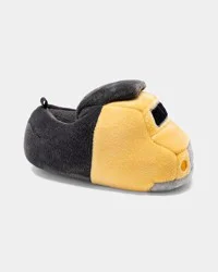 Carter's Toddler Boy Truck Slippers - Yellow/Grey Multi S