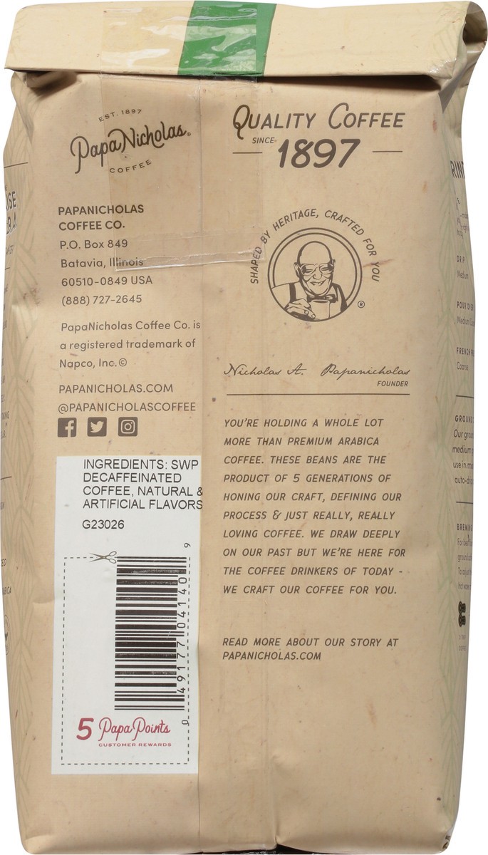 slide 7 of 9, PapaNicholas Coffee Decaf Light Roast Ground Hazelnut Creme Coffee - 12 oz, 12 oz