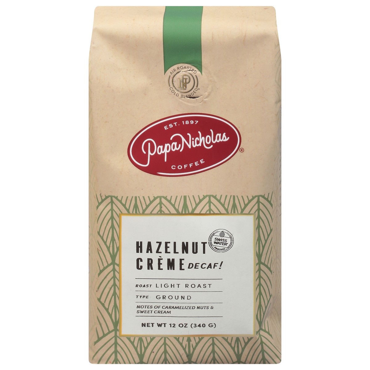 slide 1 of 9, PapaNicholas Coffee Decaf Light Roast Ground Hazelnut Creme Coffee - 12 oz, 12 oz