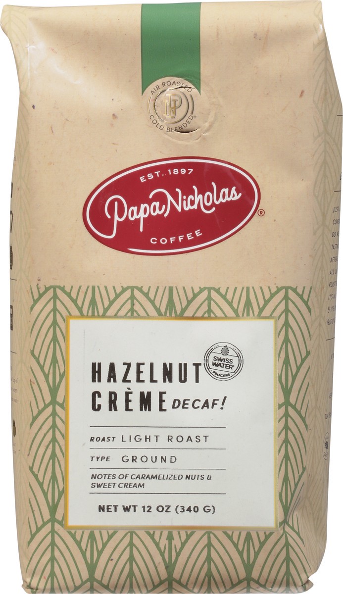 slide 6 of 9, PapaNicholas Coffee Decaf Light Roast Ground Hazelnut Creme Coffee - 12 oz, 12 oz