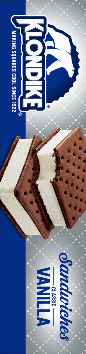 slide 9 of 9, Klondike Ice Cream Sandwiches Vanilla, 4.23 fl oz, 6 Count , 4.23 fl oz