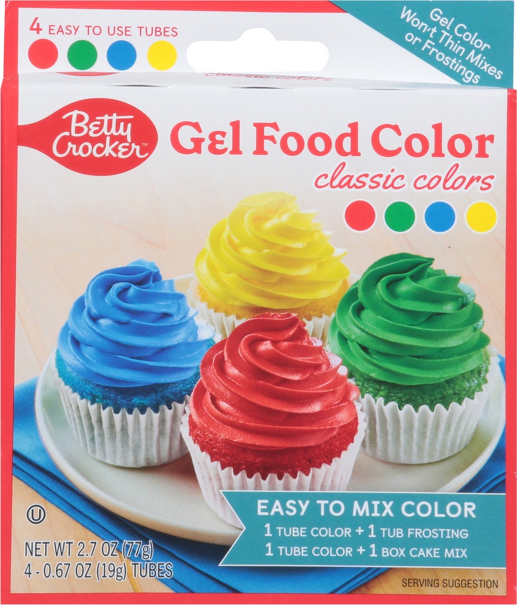 slide 6 of 9, Betty Crocker Classic Gel Food Colors, 4 ct; 2.7 oz