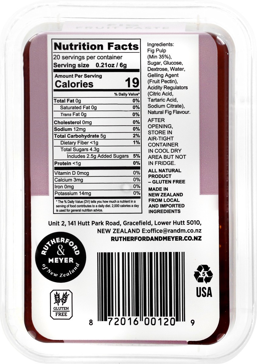 slide 9 of 9, Rutherford & Meyer Fig Fruit Paste 120 g, 120 g