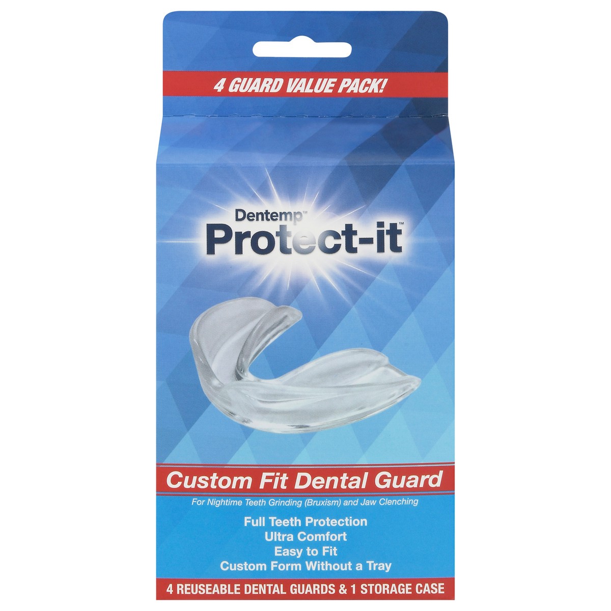 slide 8 of 9, Dentemp Protect-it Reusable Dental Guards Value Pack 4 ea, 4 ct