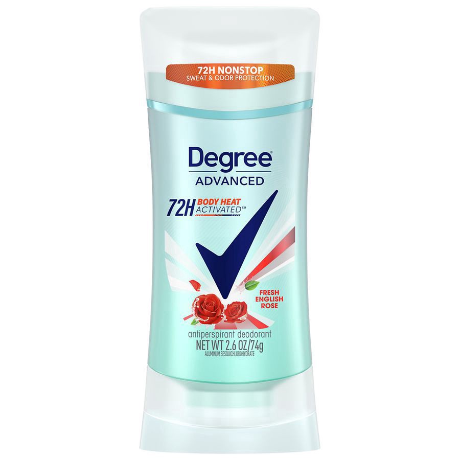 slide 1 of 1, Degree Advanced Protection Antiperspirant Deodorant Stick Fresh English Rose, 2.6 oz