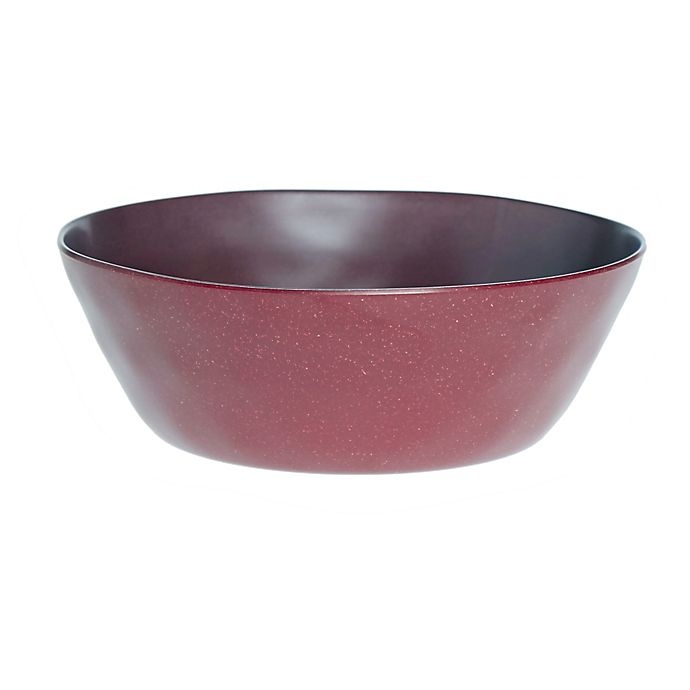 slide 1 of 1, Bee & Willow Home Bee & Willow Merge Melamine Salad Bowl - Dark Red, 1 ct