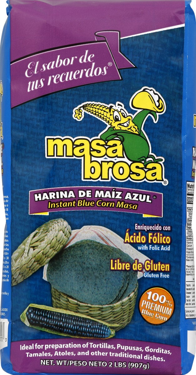 slide 2 of 6, Masa Brosa Instant Blue Corn Masa 2 lb, 2 lb