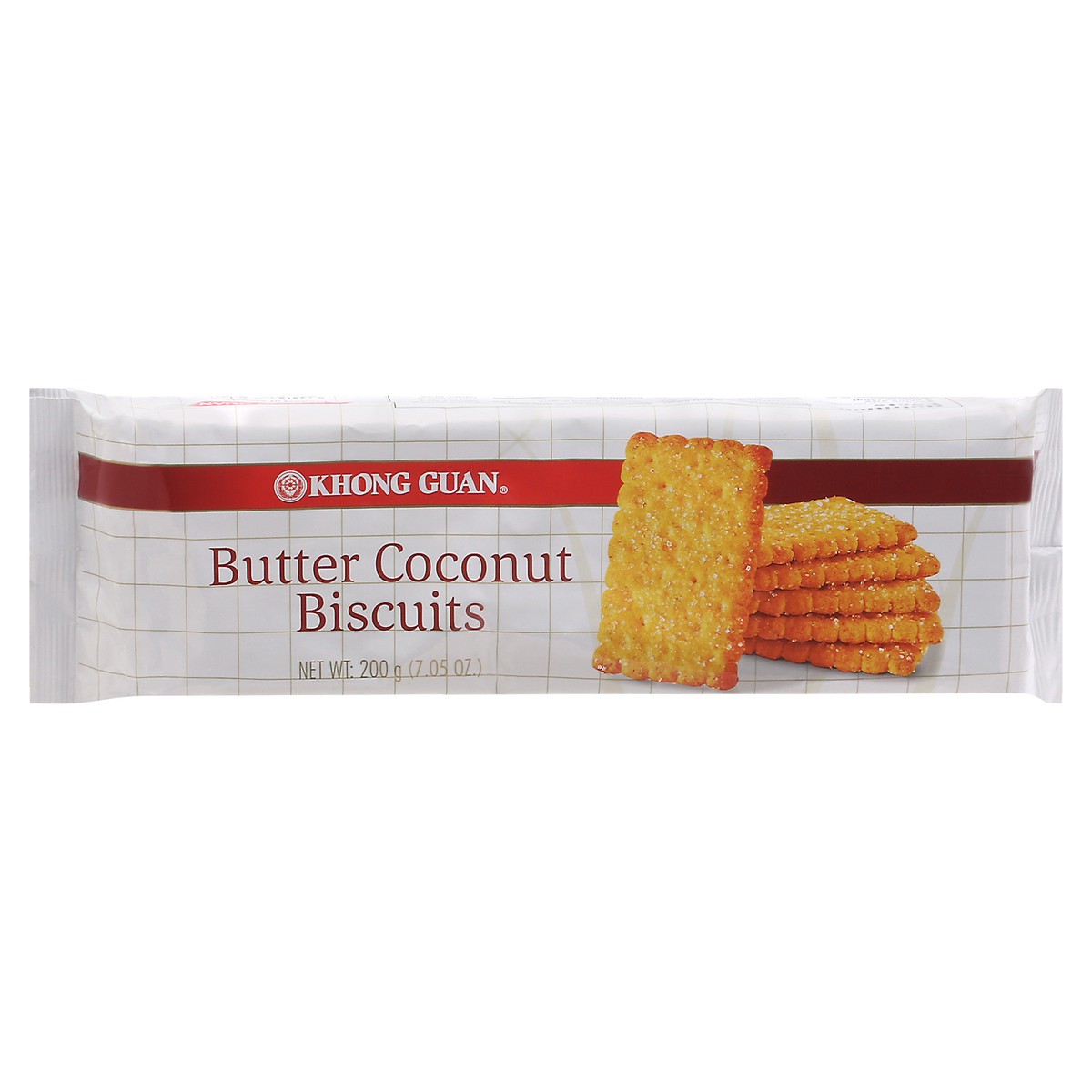 slide 1 of 1, Khong Guan Butter Coconut Biscuits, 7.05 oz