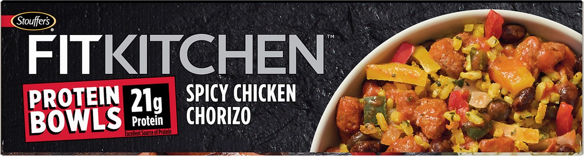 slide 6 of 10, Stouffer's Fit Kitchen Protein Bowls Spicy Chicken Chorizo, 11 oz