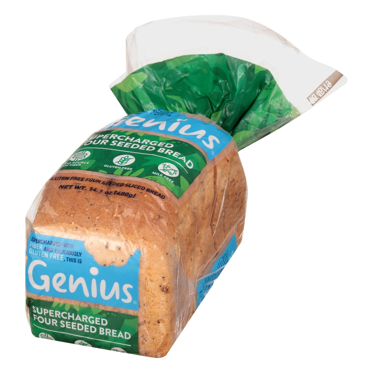 slide 3 of 9, Genius Gluten Free Multi Seeded Bread, 14.1 oz