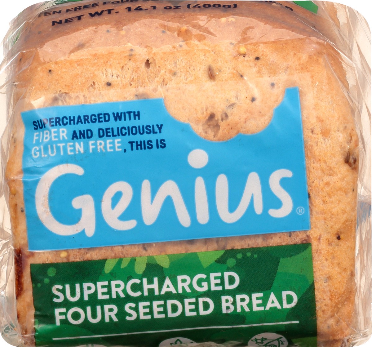 slide 1 of 9, Genius Gluten Free Multi Seeded Bread, 14.1 oz