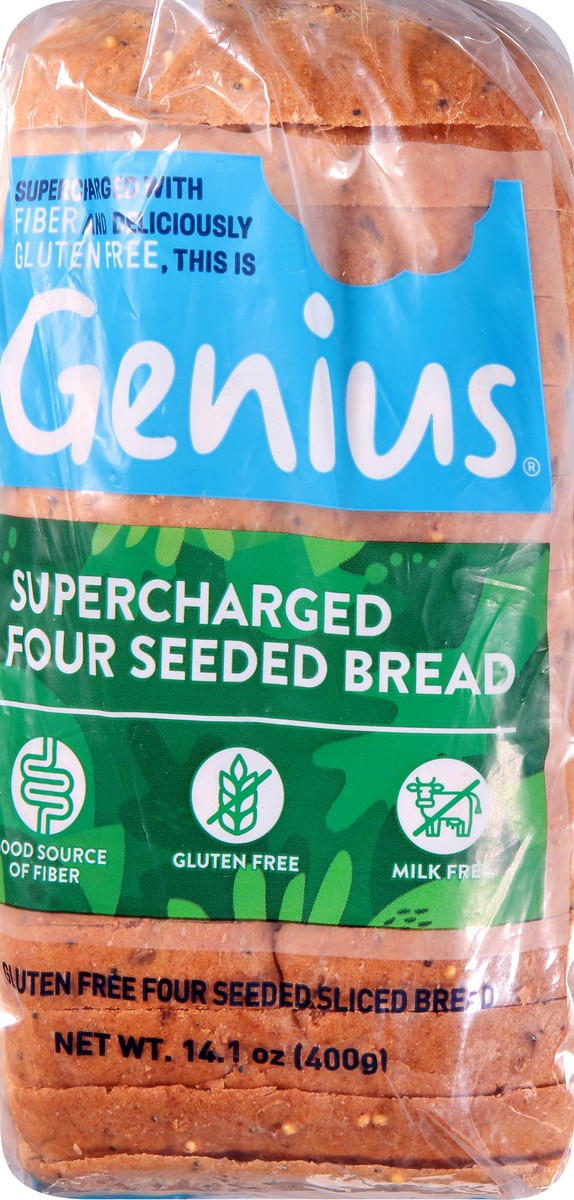 slide 6 of 9, Genius Gluten Free Multi Seeded Bread, 14.1 oz