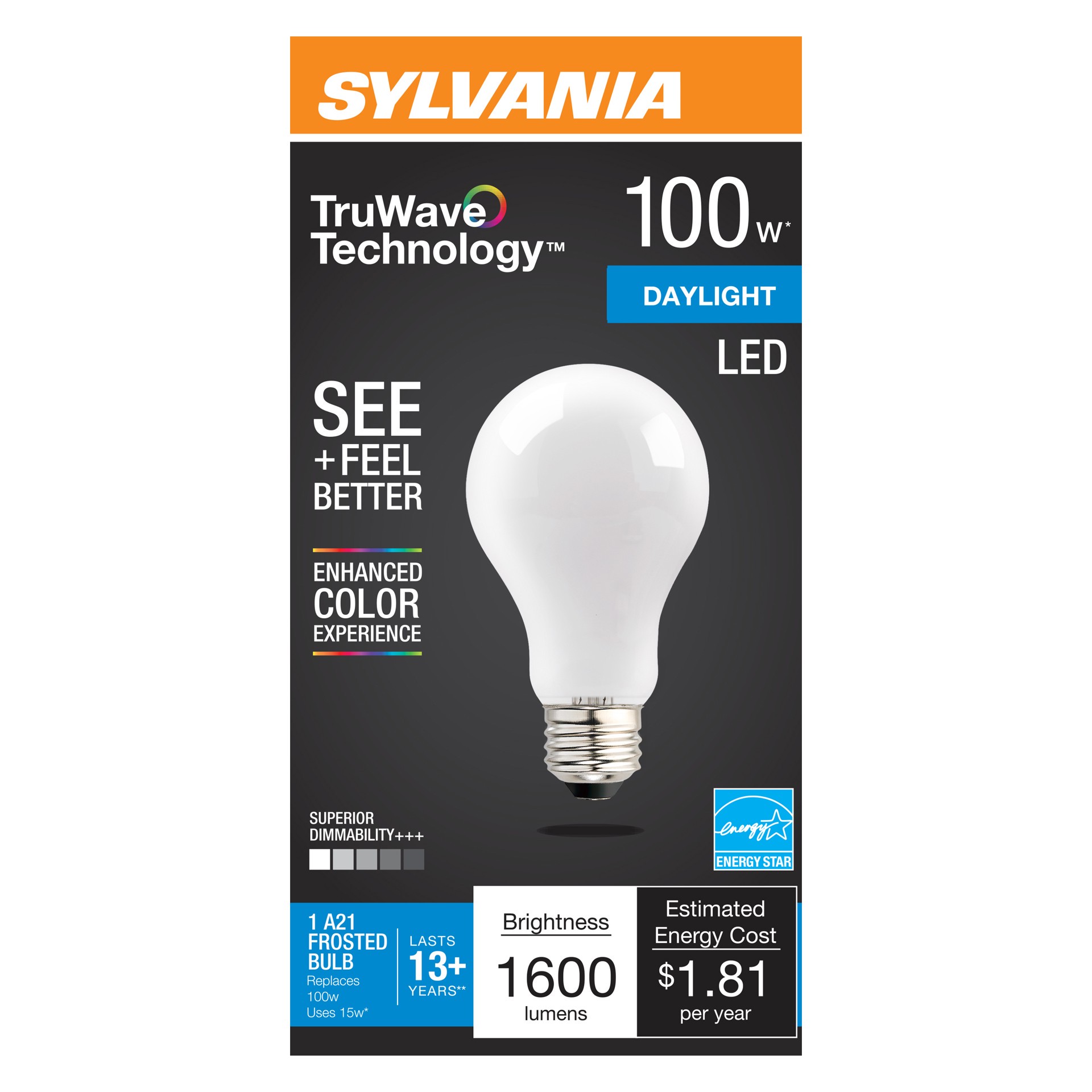 slide 1 of 1, Sylvania Sylv Led 13 Watt Frost A21 Dayli, 1 ct
