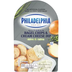 Philadelphia Multigrainel Chips & Chive & Onion Cream Cheese Dip Snack Tray