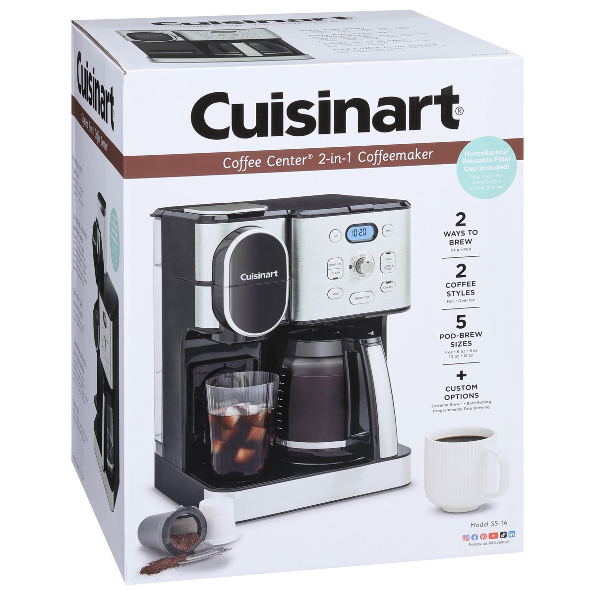 slide 9 of 12, Cuisinart 2-in-1 Coffeemaker 1 ea, 1 ct