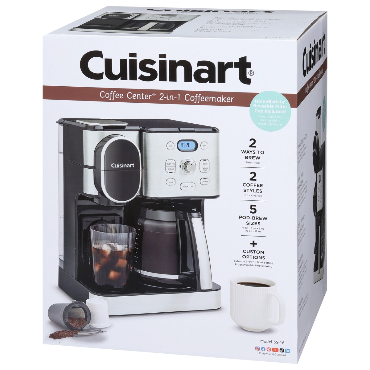slide 10 of 12, Cuisinart 2-in-1 Coffeemaker 1 ea, 1 ct
