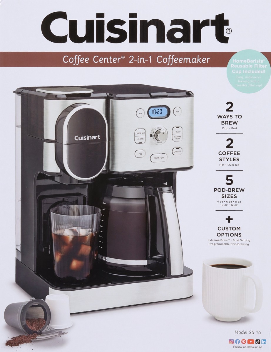 slide 6 of 12, Cuisinart 2-in-1 Coffeemaker 1 ea, 1 ct