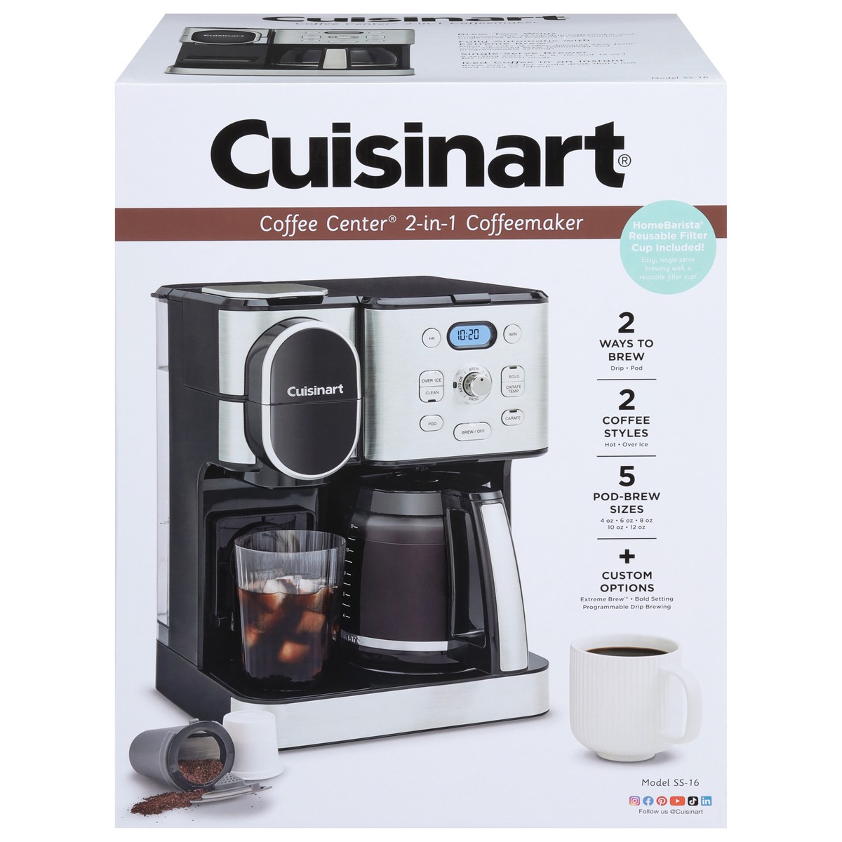 slide 1 of 12, Cuisinart 2-in-1 Coffeemaker 1 ea, 1 ct