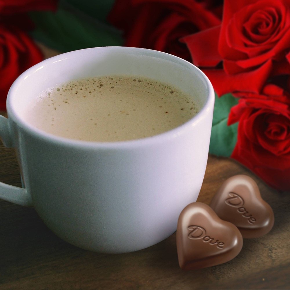 slide 2 of 5, DOVE Valentine's Peanut Butter Milk Chocolate Truffles Heart GiftTin, 6.5 oz
