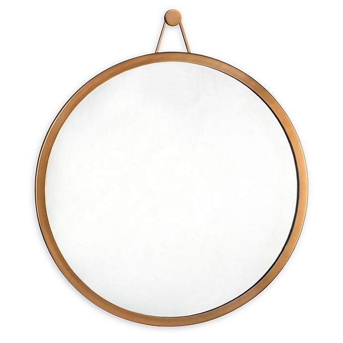 slide 1 of 5, TOV Furniture Rowan Mirror - Brass, 1 ct