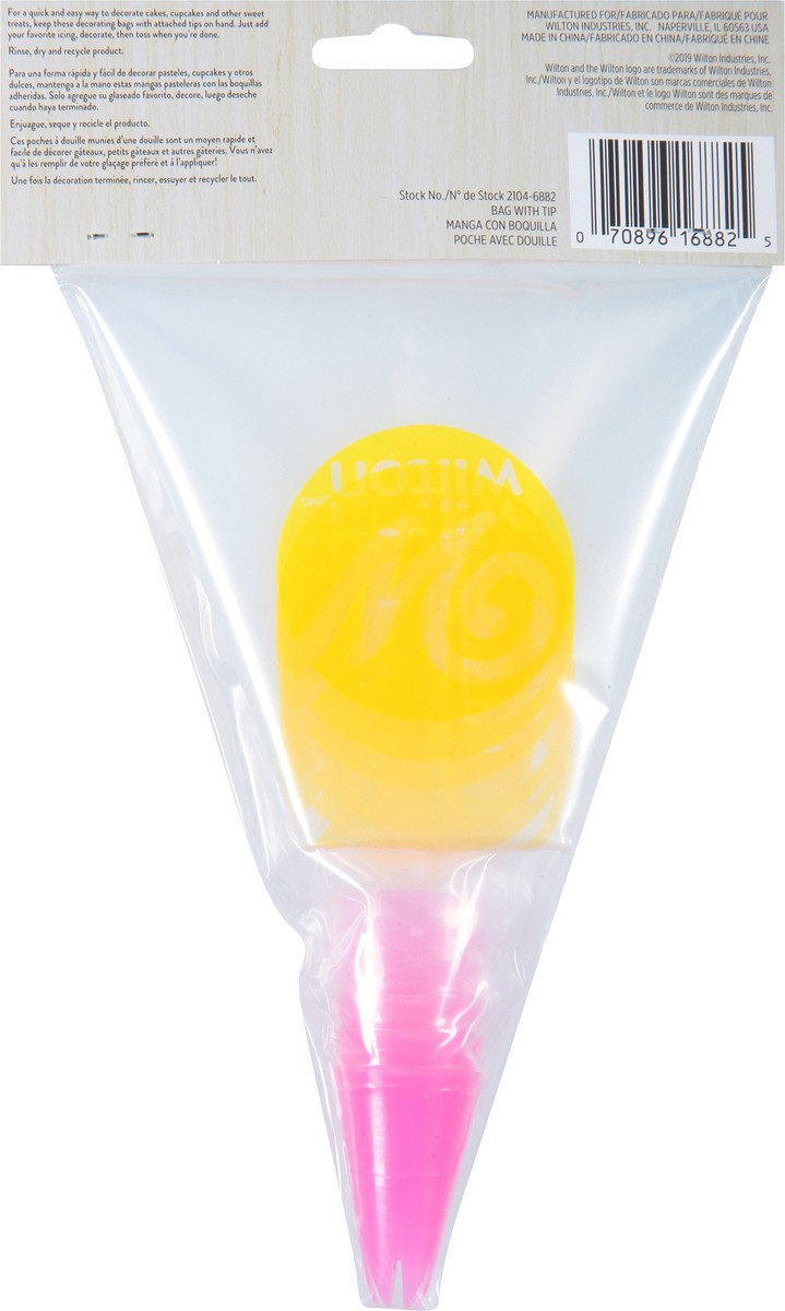 slide 9 of 9, Wilton All-In-One Disposable Decorating Bag 6 Bags, 6 ct