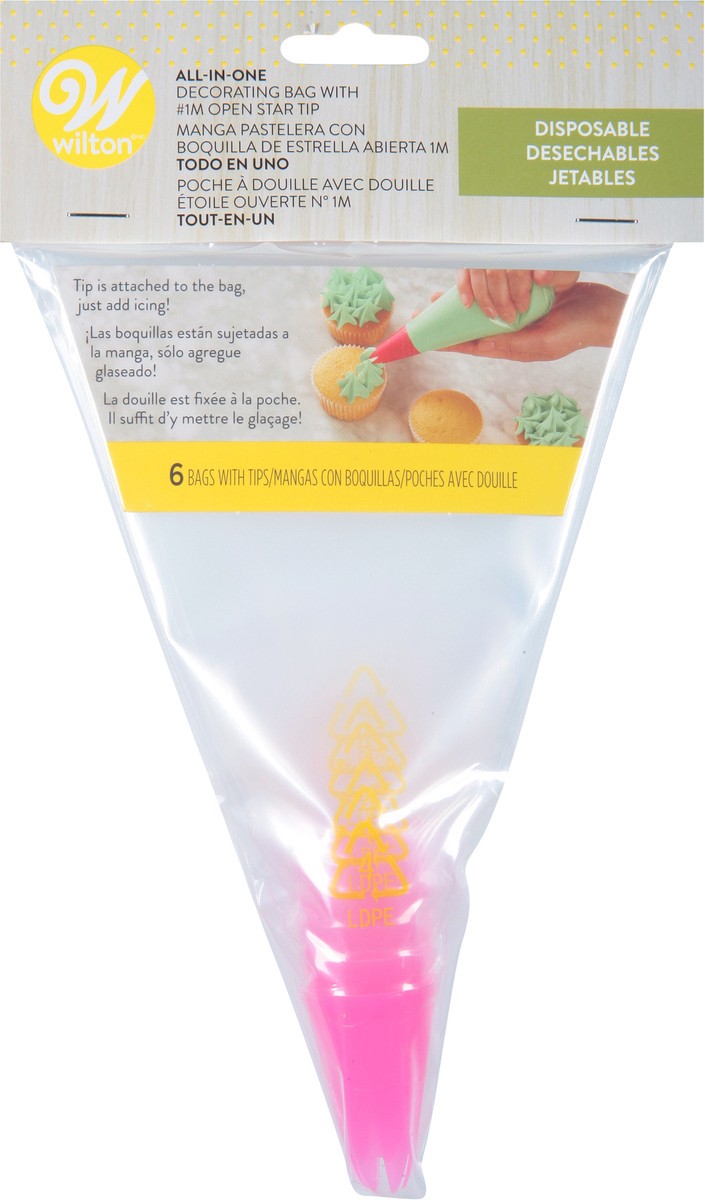 slide 2 of 9, Wilton All-In-One Disposable Decorating Bag 6 Bags, 6 ct
