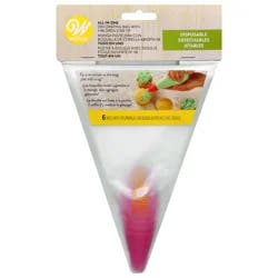 Wilton All-In-One Disposable Decorating Bag 6 Bags