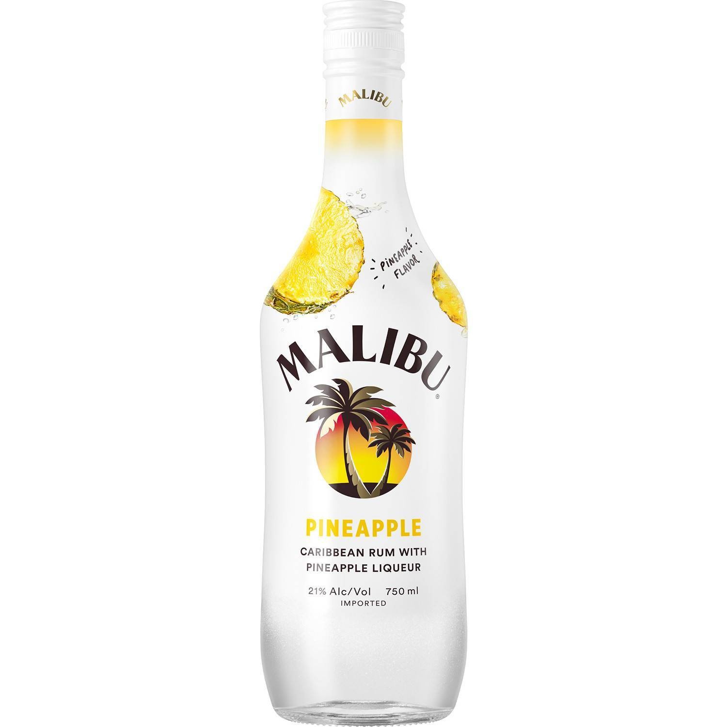 slide 1 of 1, Malibu Pineapple Rum, 750 ml