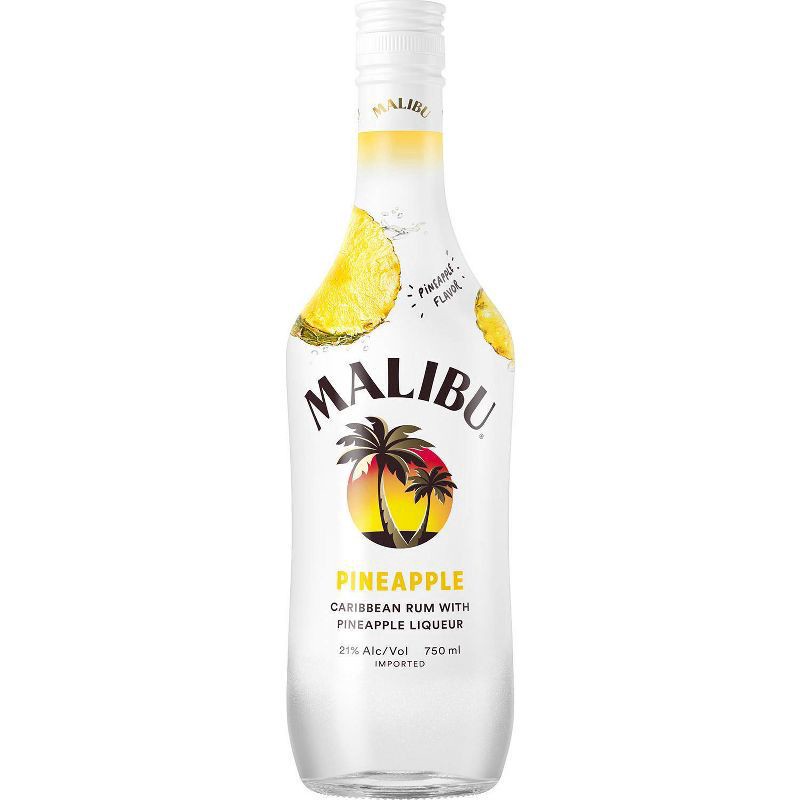 slide 1 of 10, Malibu Caribbean Rum with Pineapple Flavored Liqueur 750mL, 42 Proof, 750 ml